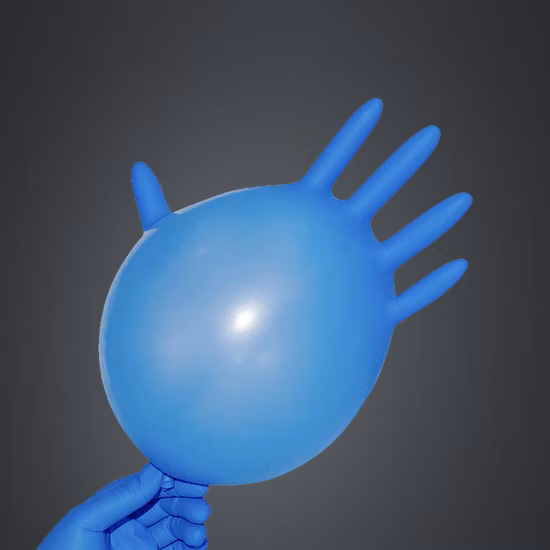 良質のGuantesntブルーニトリル使い捨て医療用手袋