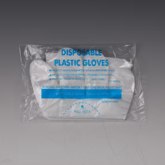 使い捨てPE手袋 HDPE/LDPE 透明プラスチック 食品グレード 耐油性 防水 弾性手袋 安全な調理用 レストラン 家族 BBQ クリーニング保護